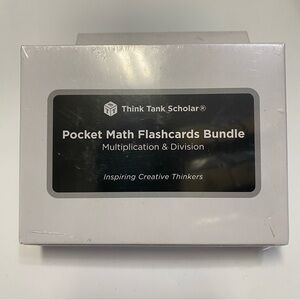 Think Tank Scholar Pocket Math Flashcards Bundle Multiplication & Division NWT